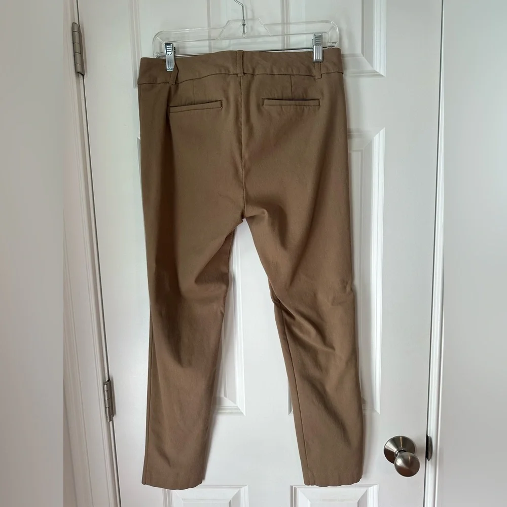 Van Heusen Khaki Stretch Ankle Skinny Cropped Pants - Picture 9 of 11